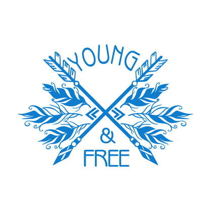 Lettering Decals Ethnic Style Arrows Words Quote Young Free Removable Without Leaving Glue