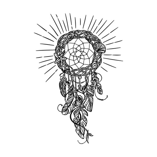 Vinyl Wall Stickers Dreamcatcher Amulet Sea Style Feathers Shells Car Body Decoration