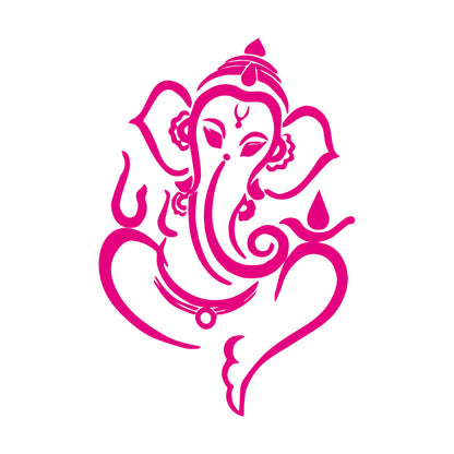 Engraving Stickers Ganesha Elephant God Hindu Hinduism Removable Without Leaving Glue