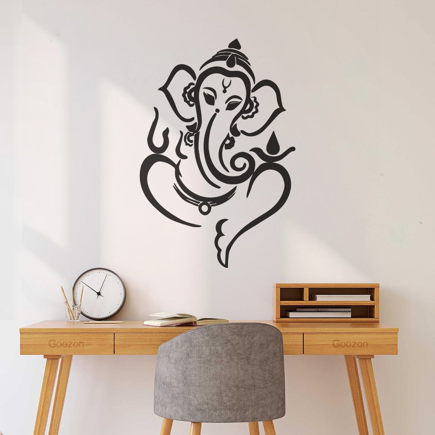 Engraving Stickers Ganesha Elephant God Hindu Hinduism Removable Without Leaving Glue