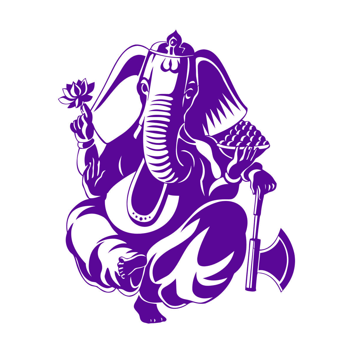 Wall Decals Pvc Ganesha Hinduism Elephant God Hindu Religion Do Not Damage The Wall Surface