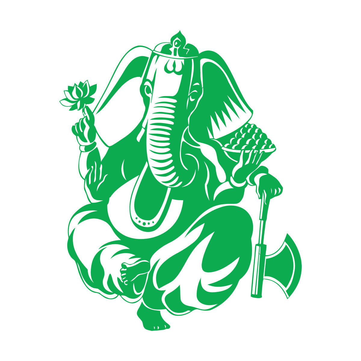 Wall Decals Pvc Ganesha Hinduism Elephant God Hindu Religion Do Not Damage The Wall Surface