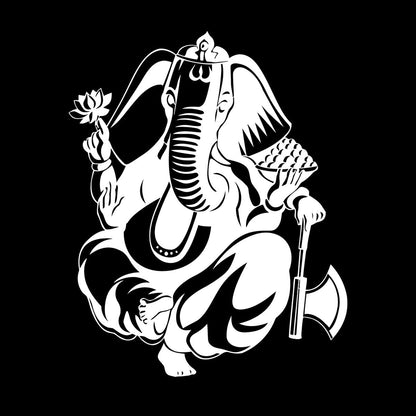 Wall Decals Pvc Ganesha Hinduism Elephant God Hindu Religion Do Not Damage The Wall Surface