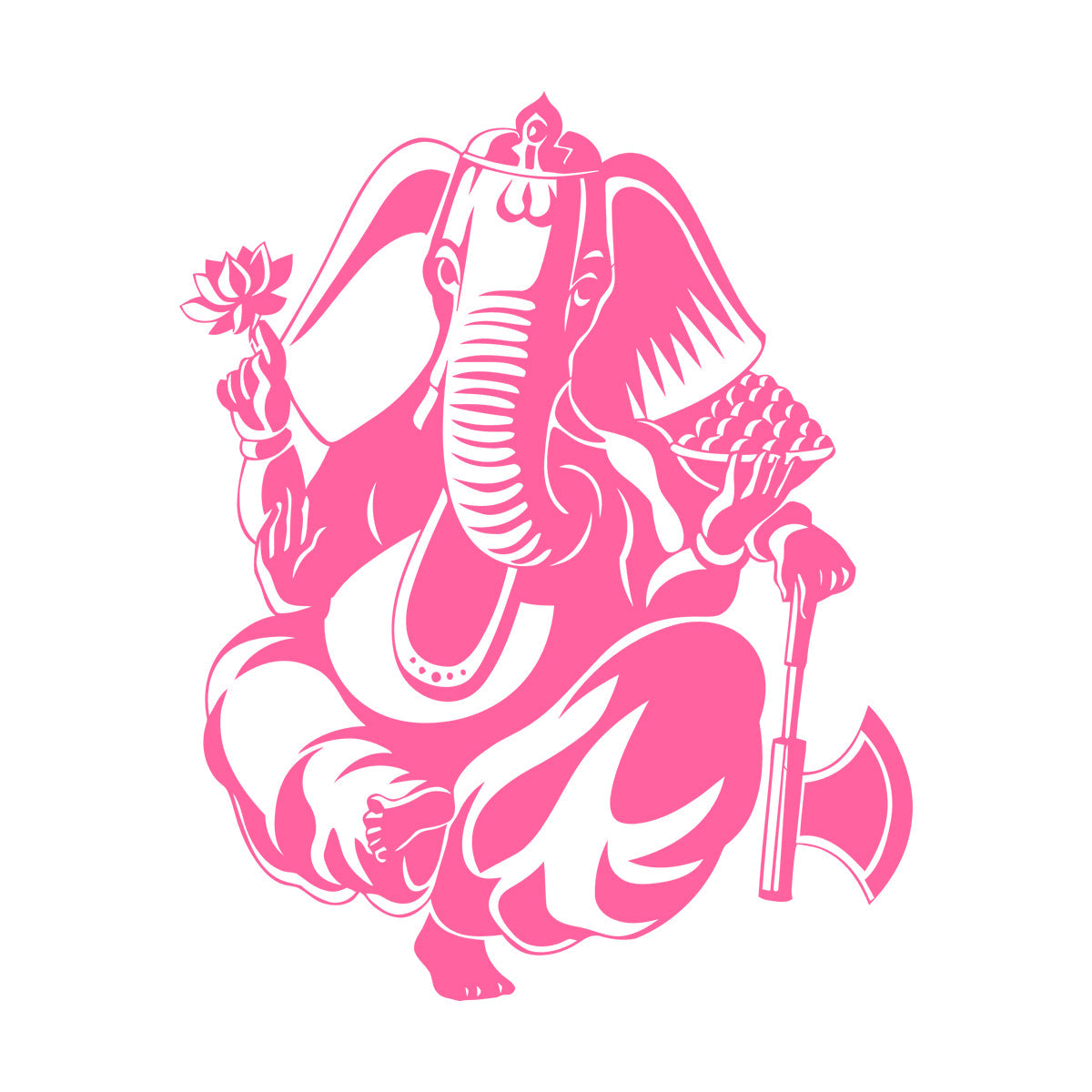 Wall Decals Pvc Ganesha Hinduism Elephant God Hindu Religion Do Not Damage The Wall Surface