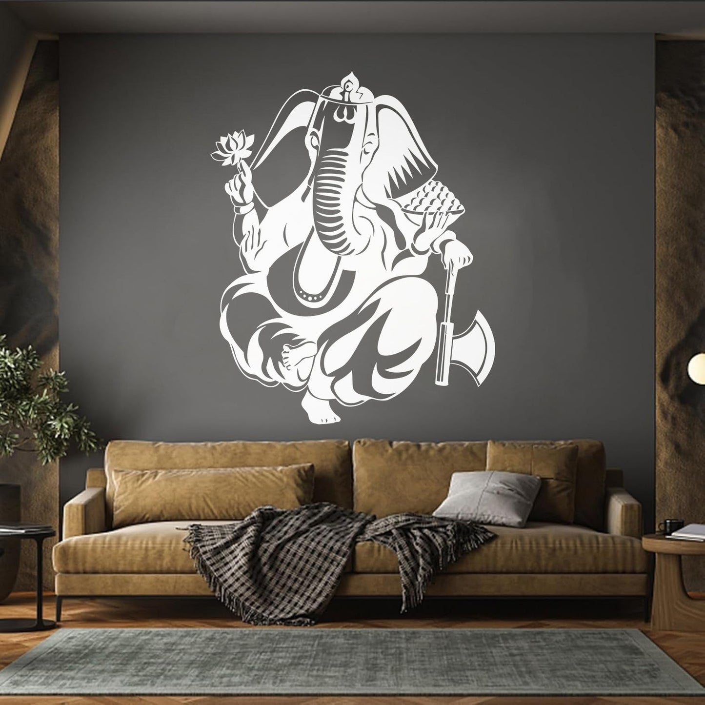 Wall Decals Pvc Ganesha Hinduism Elephant God Hindu Religion Do Not Damage The Wall Surface