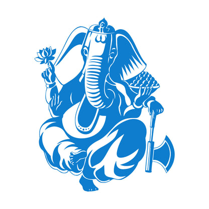 Wall Decals Pvc Ganesha Hinduism Elephant God Hindu Religion Do Not Damage The Wall Surface