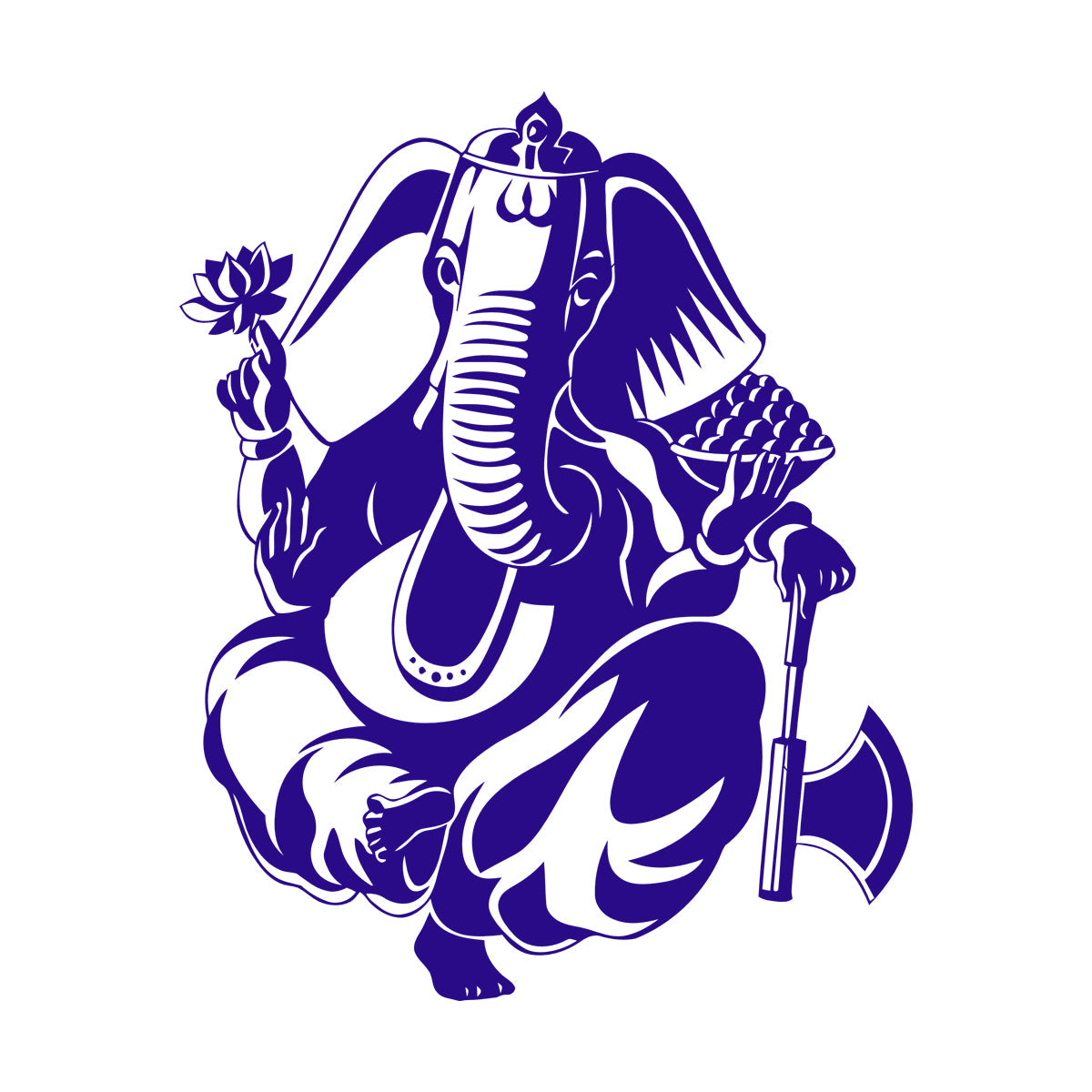 Wall Decals Pvc Ganesha Hinduism Elephant God Hindu Religion Do Not Damage The Wall Surface