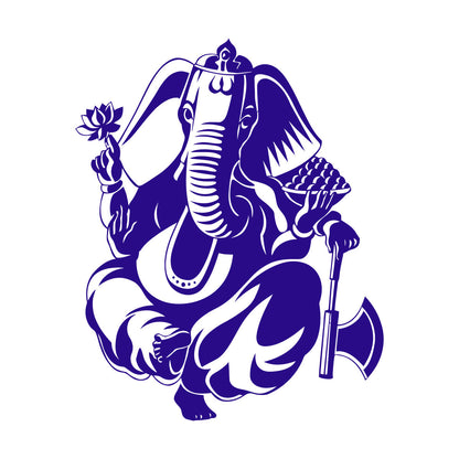 Wall Decals Pvc Ganesha Hinduism Elephant God Hindu Religion Do Not Damage The Wall Surface