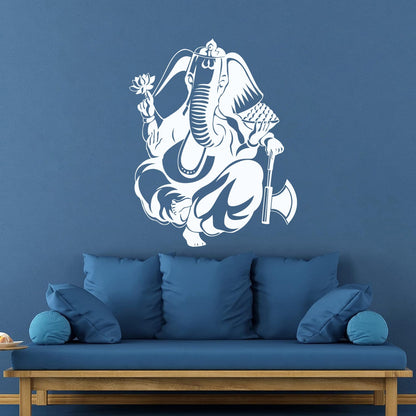 Wall Decals Pvc Ganesha Hinduism Elephant God Hindu Religion Do Not Damage The Wall Surface