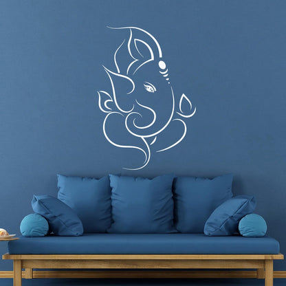 Wall Decals Paster Paper Hinduism Hindu Abstract God Ganesha Elephant Equipped With Transfer Film Kit