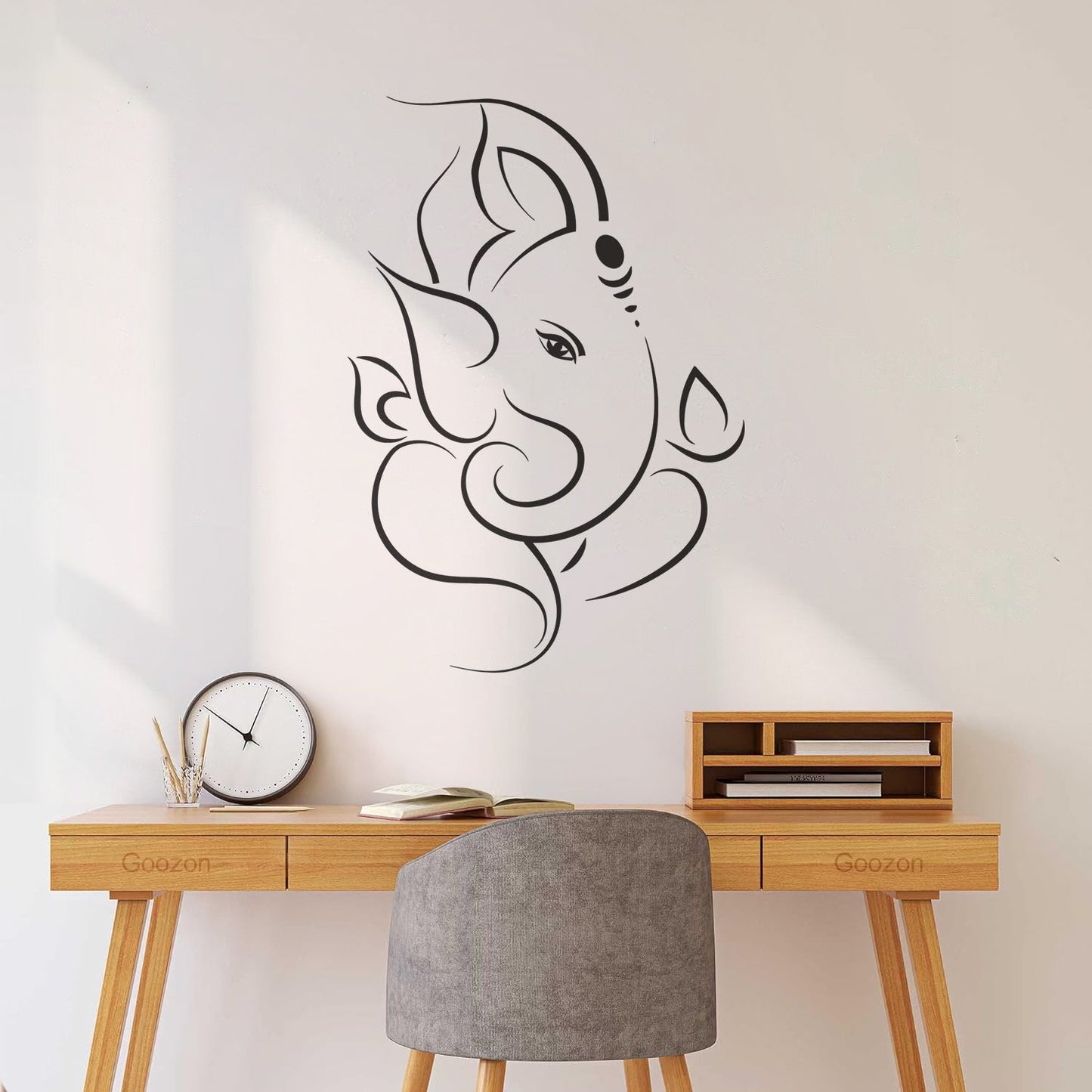 Wall Decals Paster Paper Hinduism Hindu Abstract God Ganesha Elephant Equipped With Transfer Film Kit