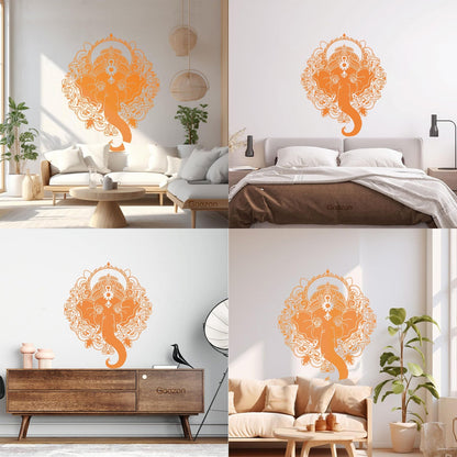 Wall Decals India Ganesha Elephant God Hindu Hinduism Art Mural Painting