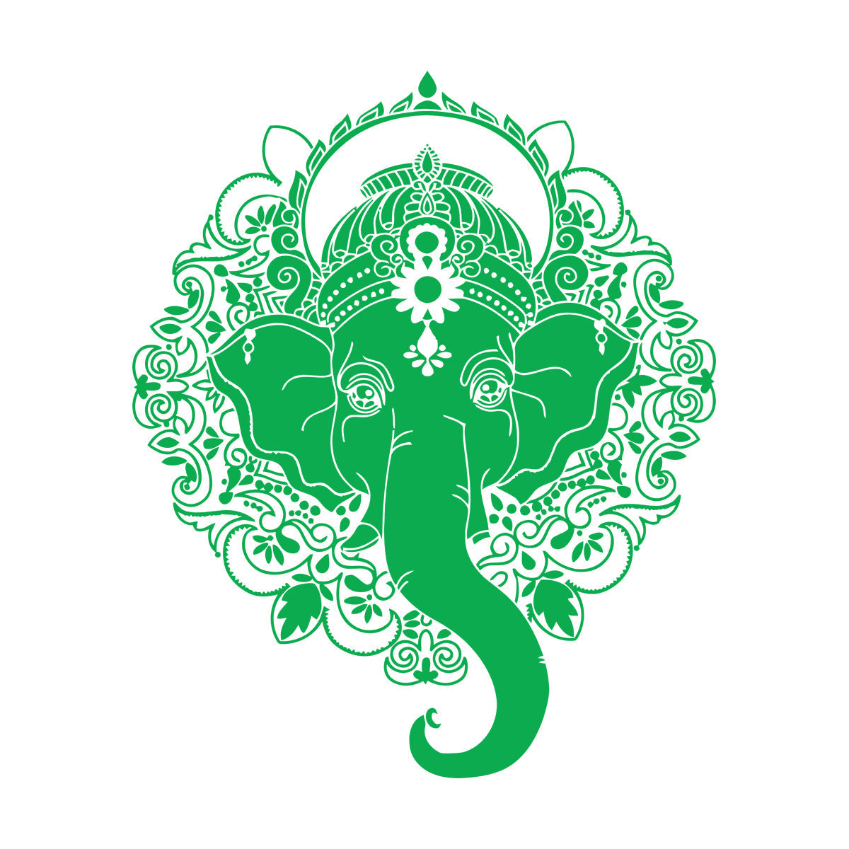 Wall Decals India Ganesha Elephant God Hindu Hinduism Art Mural Painting