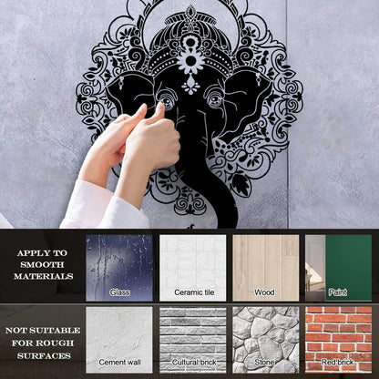 Wall Decals India Ganesha Elephant God Hindu Hinduism Art Mural Painting
