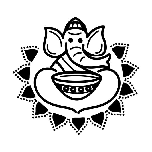 Wall Stickers Paster Paper India Indian Cuisine Hot Spicy Food Elephant Personalized Customization