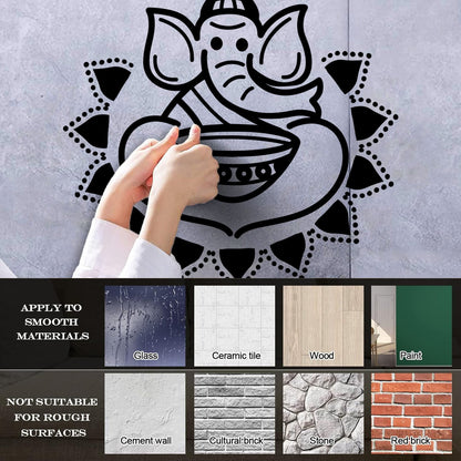 Wall Stickers Paster Paper India Indian Cuisine Hot Spicy Food Elephant Personalized Customization