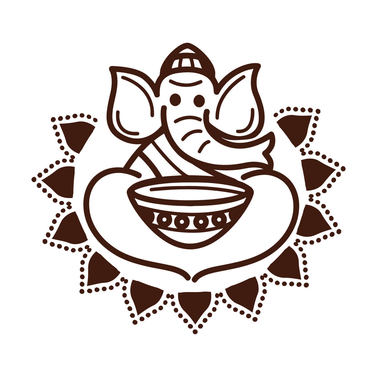 Wall Stickers Paster Paper India Indian Cuisine Hot Spicy Food Elephant Personalized Customization