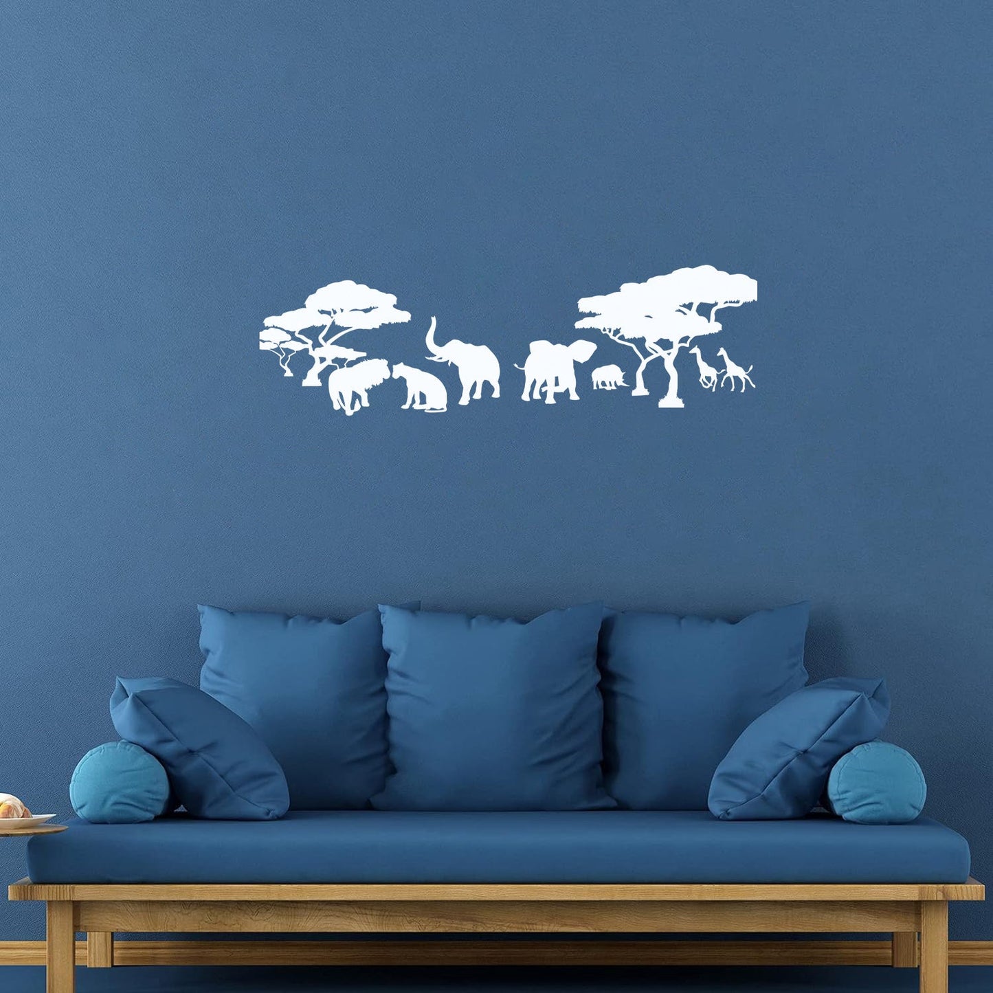 Savanna African Continent Lion Family Elephants Giraffes Wall Decals Pvc Tattoo Culture