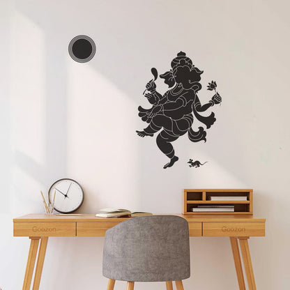Vinyl Wall Stickers Cheerful Dance God Ganesha Indian Deity Head Elephant Do Not Damage The Wall Surface