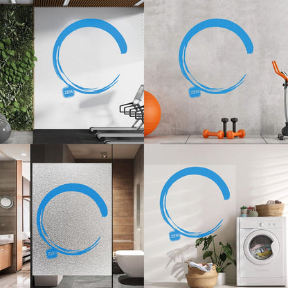 Wall Vinyl Sticker Decor Enso Circle Zen Japanese Calligraphy Waterproof