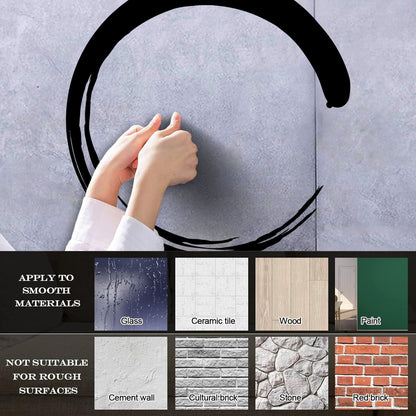 Wall Vinyl Sticker Decor Enso Circle Zen Japanese Calligraphy Waterproof