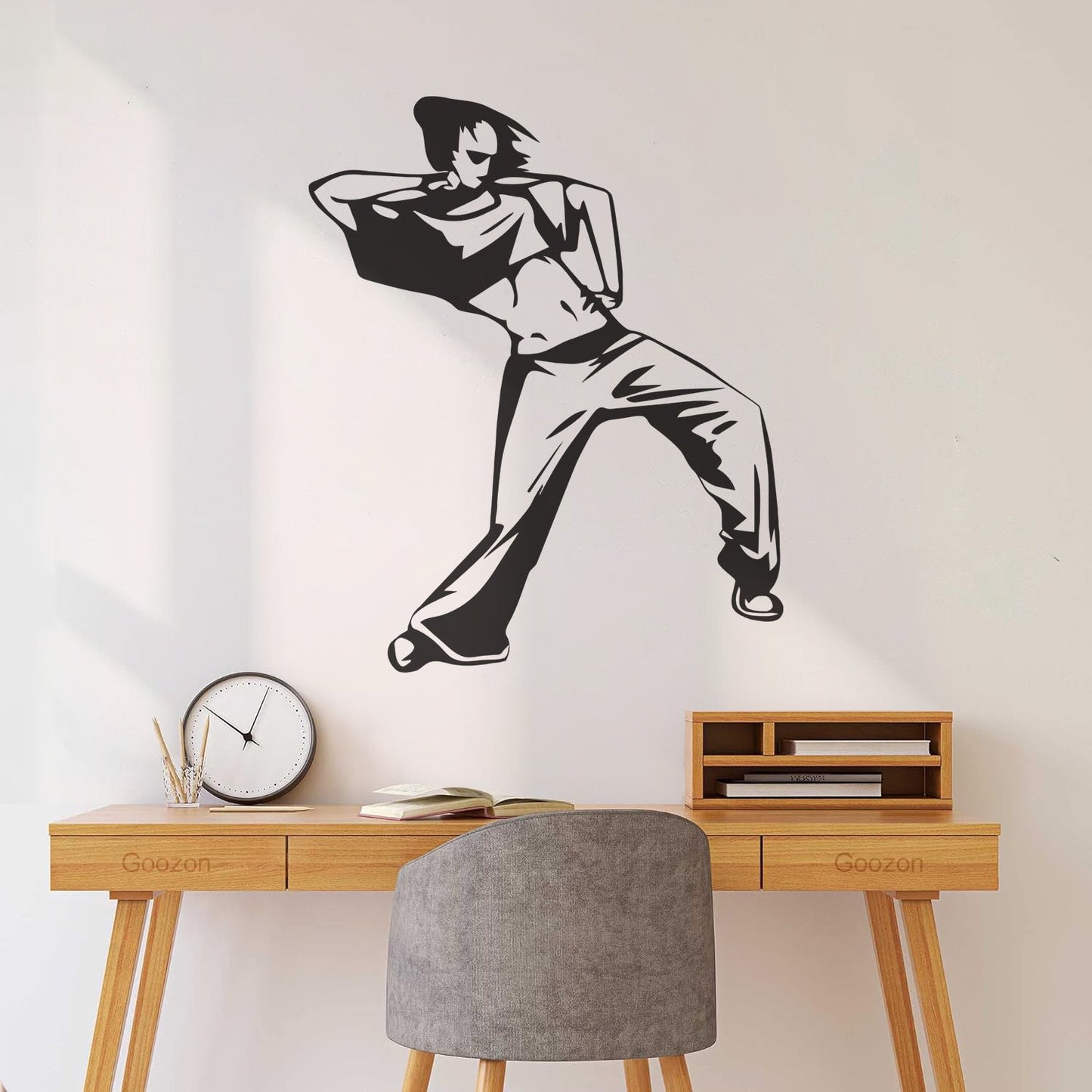 Fine Carving Decals Girl Street Dancer Hip Hop Dance School Can Modify And Add Information