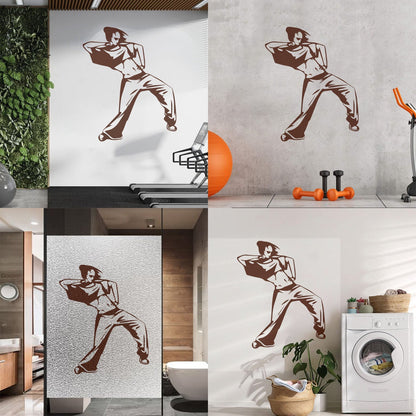 Fine Carving Decals Girl Street Dancer Hip Hop Dance School Can Modify And Add Information