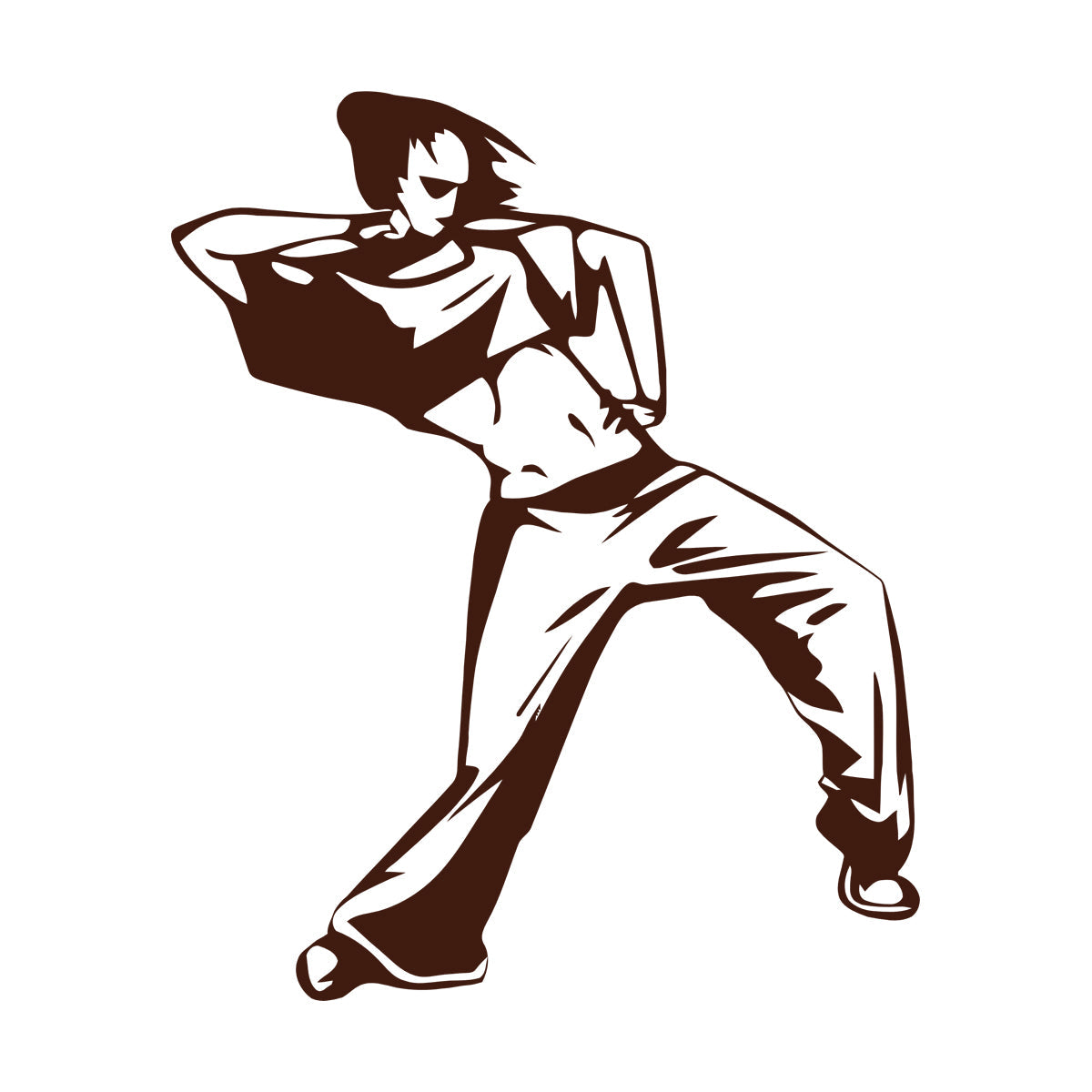 Fine Carving Decals Girl Street Dancer Hip Hop Dance School Can Modify And Add Information