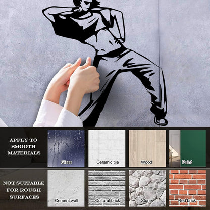 Fine Carving Decals Girl Street Dancer Hip Hop Dance School Can Modify And Add Information