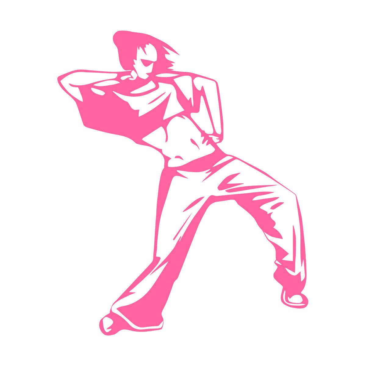 Fine Carving Decals Girl Street Dancer Hip Hop Dance School Can Modify And Add Information