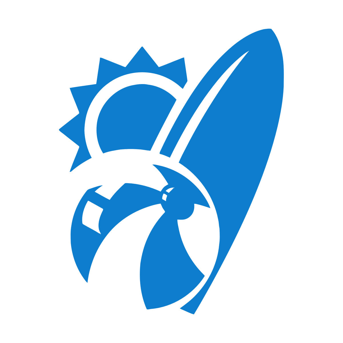 Engraving Stickers Beach Sun Ball Surf Vacation Holidays Wall Beautification