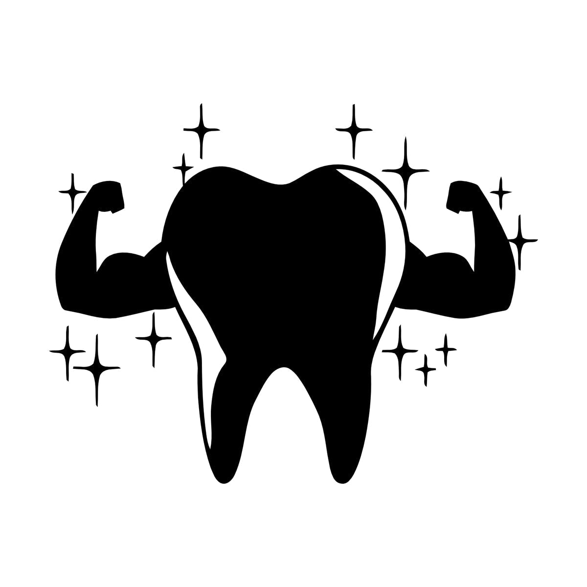 Lettering Decals Tooth Muscle Dentist Stomatology Clinic Dental Care Car Body Decoration