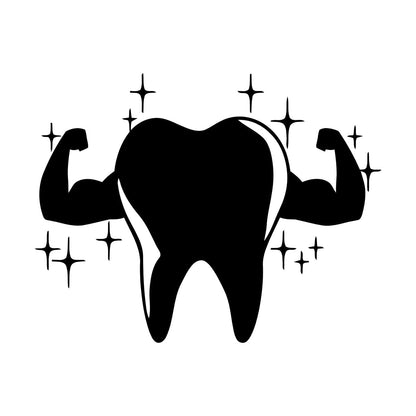Lettering Decals Tooth Muscle Dentist Stomatology Clinic Dental Care Car Body Decoration