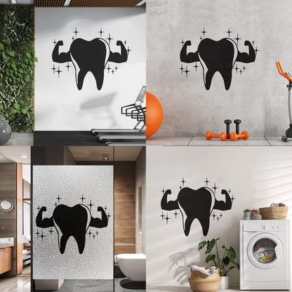 Lettering Decals Tooth Muscle Dentist Stomatology Clinic Dental Care Car Body Decoration