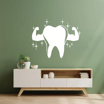 Lettering Decals Tooth Muscle Dentist Stomatology Clinic Dental Care Car Body Decoration