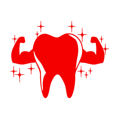 Lettering Decals Tooth Muscle Dentist Stomatology Clinic Dental Care Car Body Decoration
