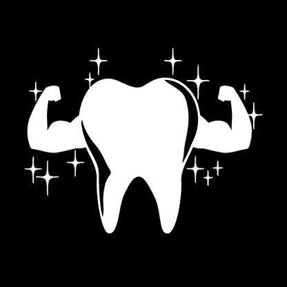 Lettering Decals Tooth Muscle Dentist Stomatology Clinic Dental Care Car Body Decoration