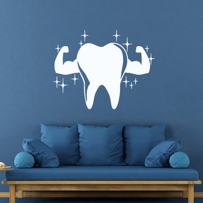 Lettering Decals Tooth Muscle Dentist Stomatology Clinic Dental Care Car Body Decoration