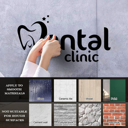 Engraving Decals Stomatology Dental Care Clinic Dentist Tooth Do Not Damage The Wall Surface