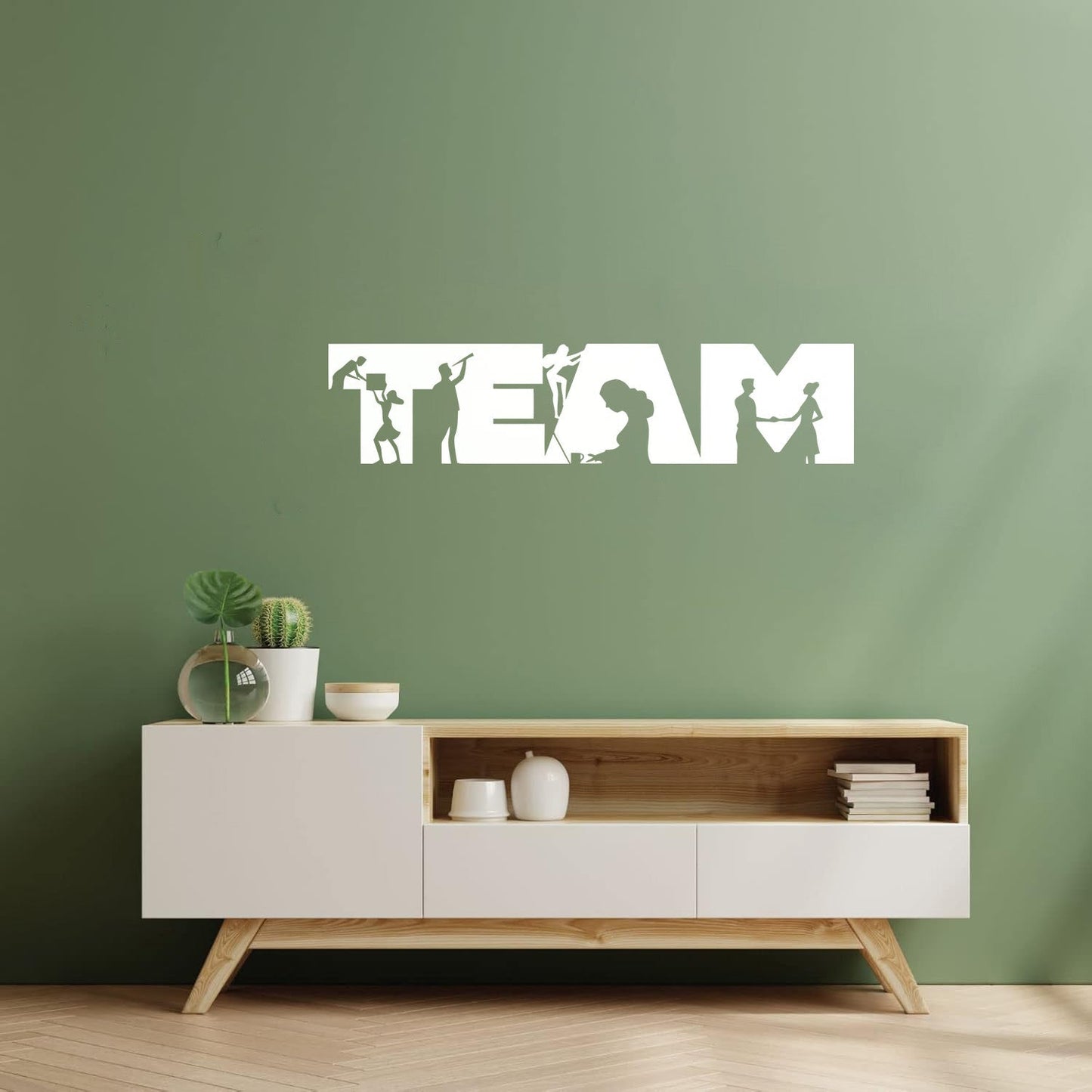 Mural And Wall Vinyl Decal Team Work Job Success Office Space People Multi Color Selection