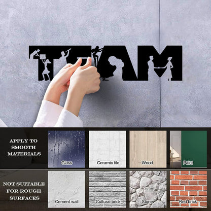 Mural And Wall Vinyl Decal Team Work Job Success Office Space People Multi Color Selection