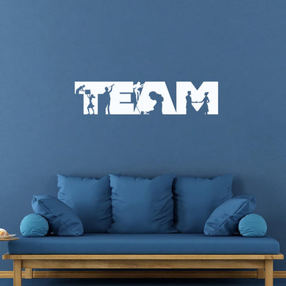 Mural And Wall Vinyl Decal Team Work Job Success Office Space People Multi Color Selection