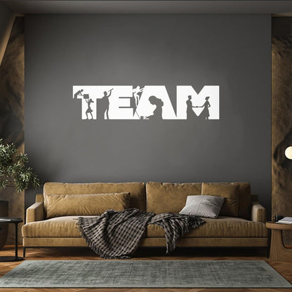 Mural And Wall Vinyl Decal Team Work Job Success Office Space People Multi Color Selection