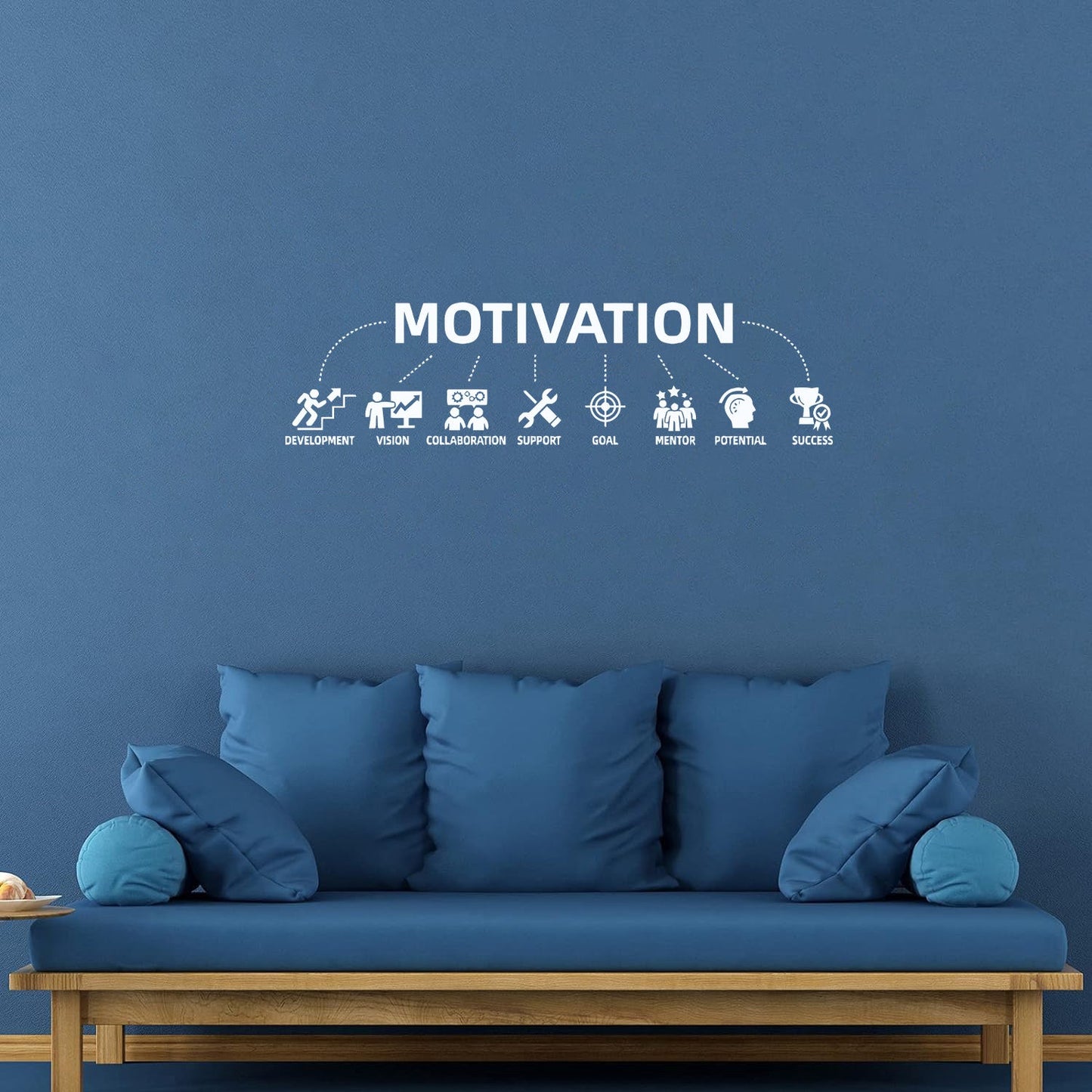 Wall Stickers Paster Paper Motivation Development Success Mentor Office Style Equipped With Transfer Film Kit