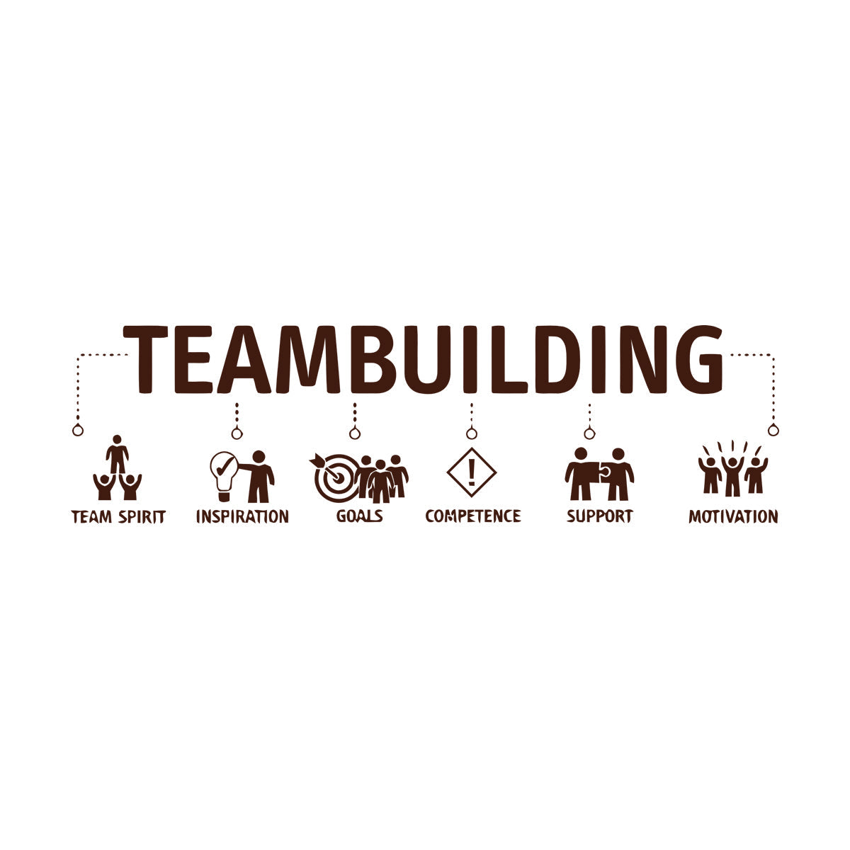 Wall Vinyl Sticker Decor Teambuilding Team Inspiration Idea Easy Installation