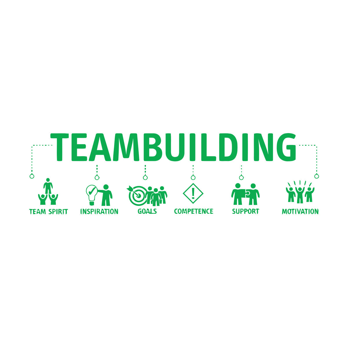 Wall Vinyl Sticker Decor Teambuilding Team Inspiration Idea Easy Installation