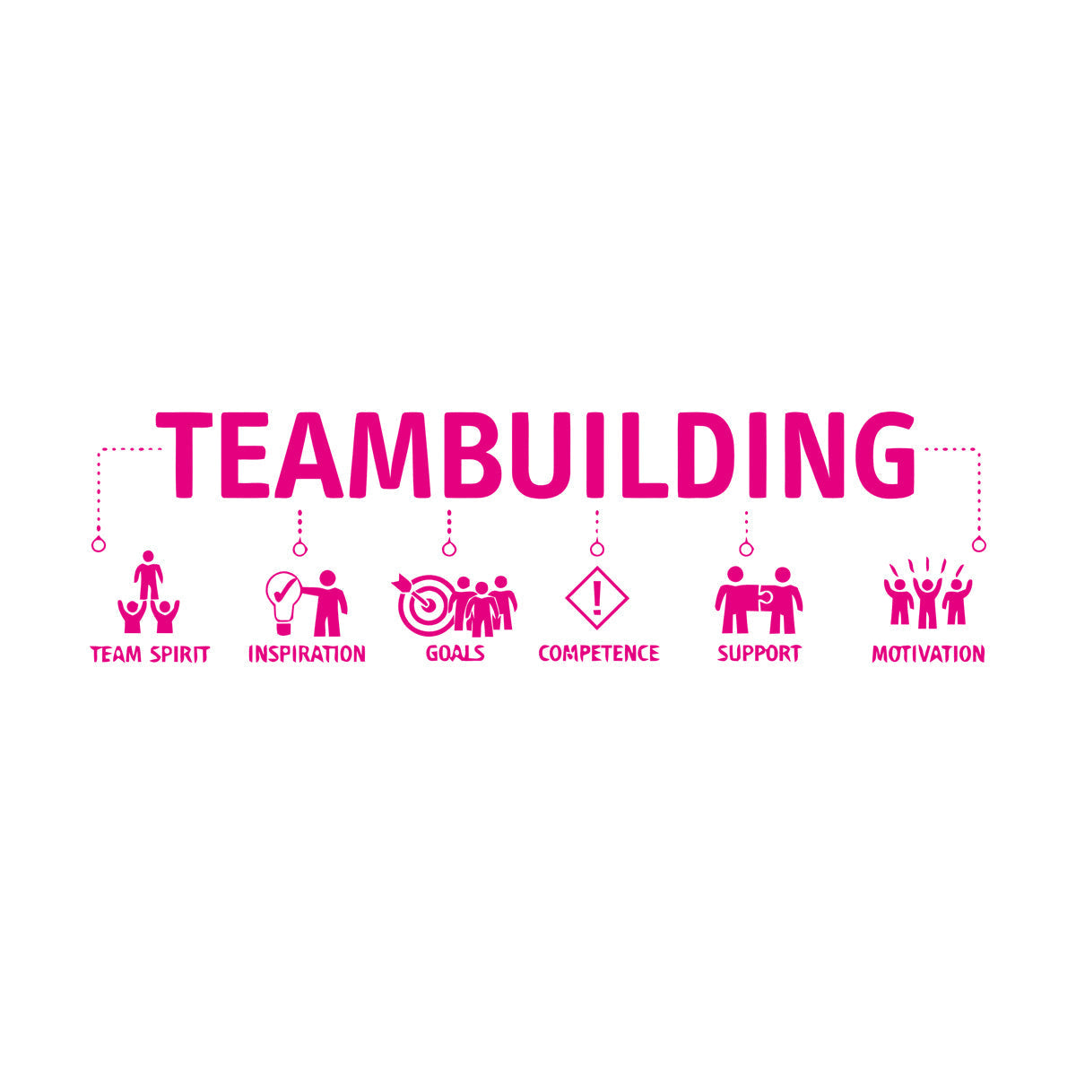 Wall Vinyl Sticker Decor Teambuilding Team Inspiration Idea Easy Installation
