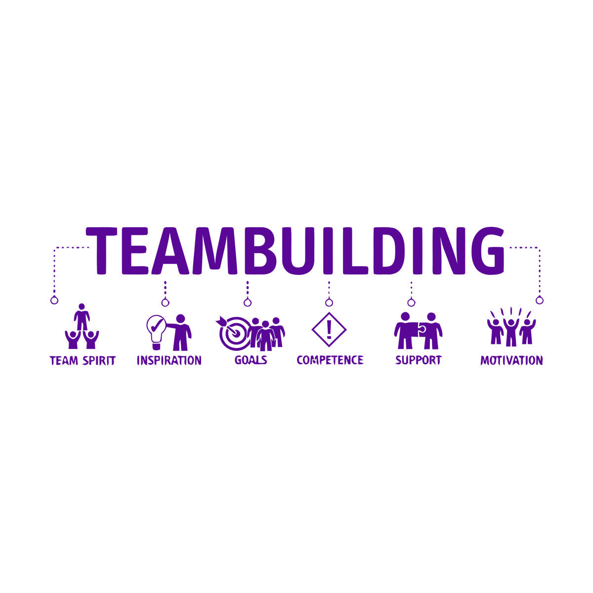 Wall Vinyl Sticker Decor Teambuilding Team Inspiration Idea Easy Installation