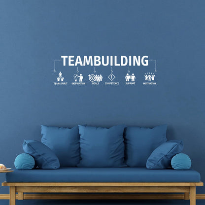 Wall Vinyl Sticker Decor Teambuilding Team Inspiration Idea Easy Installation