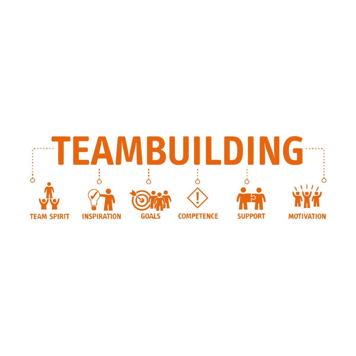 Wall Vinyl Sticker Decor Teambuilding Team Inspiration Idea Easy Installation